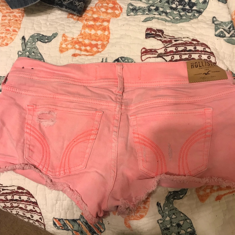 Pink hollister shorts